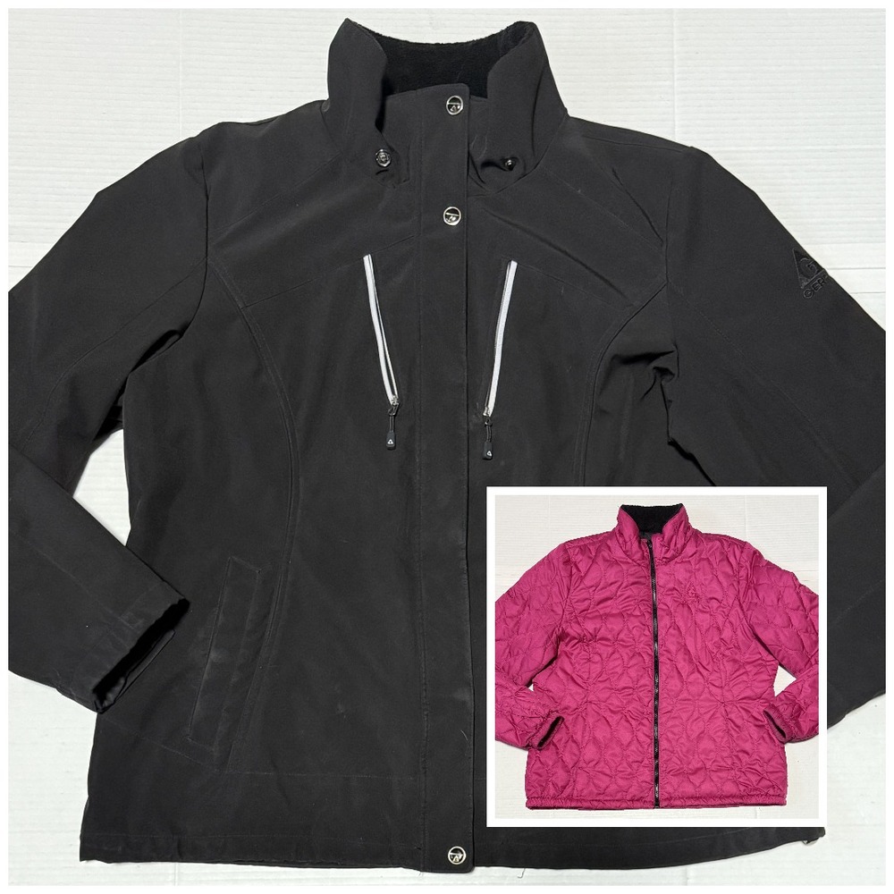GERRY‎ Systems Jacket - Women's 3-in-1 Black Pink Coat Jacket - X-Large XL